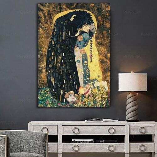 Canvas Painting Poster print Beauty and The Beast Figure Wall Art Nature Home Decoration for Living Room and Bedroom Frameless