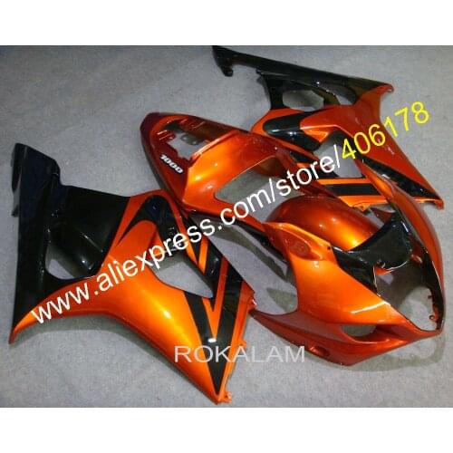 Injection GSXR1000 03 04 Fairing For Suzuki GSX-R1000 2003 2004 Black Orange Gold Sport Body Kits (Injection Molding)