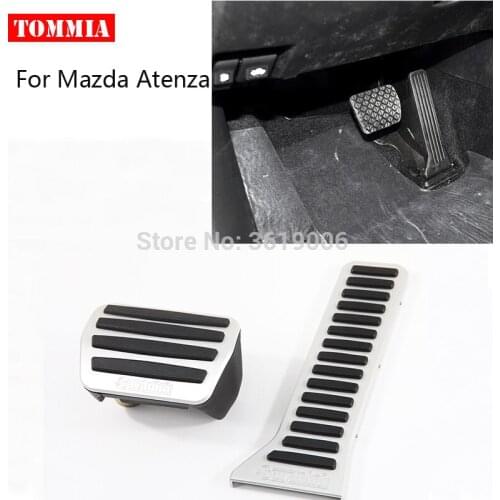 Tommia For Mazda Atenza 14-17 Pedal Cover Fuel Gas Brake Foot Rest Housing No Drilling Car-styling