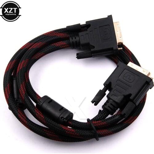 Newest Hot DVI to DVI Cable 1.5m DVI-D 24+1 pin Male to Male M/M Signal Gold plated or DIGITAL VIDEO HDTV LCD