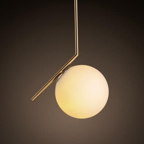 Modern style living room bedroom minimalist restaurant pendant light Nordic clothing decoration glass ball pendant lamp
