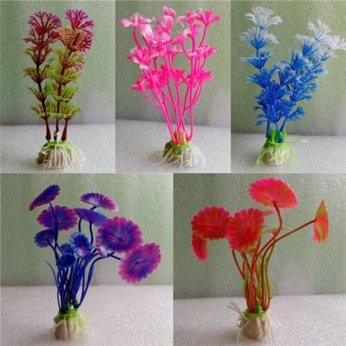 Underwater Artificial Plants Aquarium Decoration Water Weeds Fish Tank Green Water Grass Decor Landscape Decoration 1 Pcs