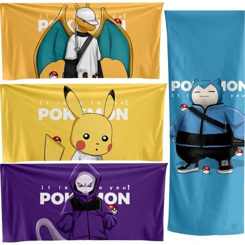 Pokemon Towel 3D Printing Towel Facial Towel Microfiber Quick-drying Towel Super Absorbent Towel Comfortable and Soft 2021 News