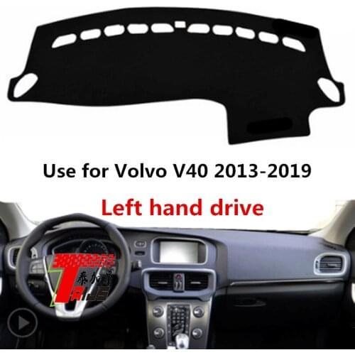 TAIJS Factory Simple Good Quality Polyester Fibre Car Dashboard Cover For Volvo V40 2013 2014 2015 2016 17 18 19 Left hand drive