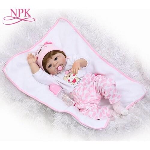 56CM NPK reborn doll with soft real gentle touch hotsell new deign full vinyl body doll