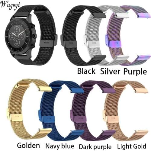 For Huawei Watch3 Pro GT2 Pro Watch Strap Milanese Steel Strap Samsung Galaxy Watch 4 Classic Metal Strap