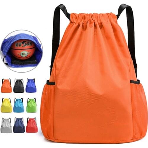 Drawstring Pocket Backpack Men And Wome Simple Travel Backpack Large Capacity Drawstring Fitness Sports Bag High Quality Durable