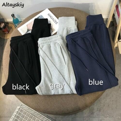 Harem Pants Women Casual Drawstring High Waist Thicker Plus Velvet Warm Autumn Korean Style Fashion Loose New Comfortable Soft