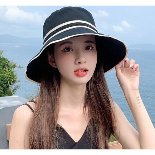 Hat Female Korean Multicolor Fisherman Hat Summer Sun Protection Cap Sunshade Fisherman Hat Outdoor Basin Hat For Women