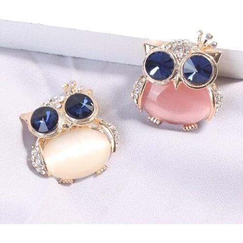 1Pc Blue Eye Owl Brooches For Women Cute Animal Brooch Pin Clothes Accessories Kids Gift Backpack Badges New