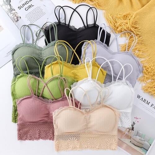 Bra sport fine bretelles women fitness Underwear Push up Breathable Running Crop Top Anti-sweat Quick Dry Padded Sports Solid