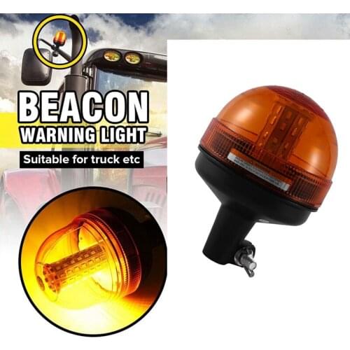 LED Car Truck Strobe Light Warning Light Signal Lamp Rotating Flashing Emergency Amber Beacon for Tractor Trailer Boat