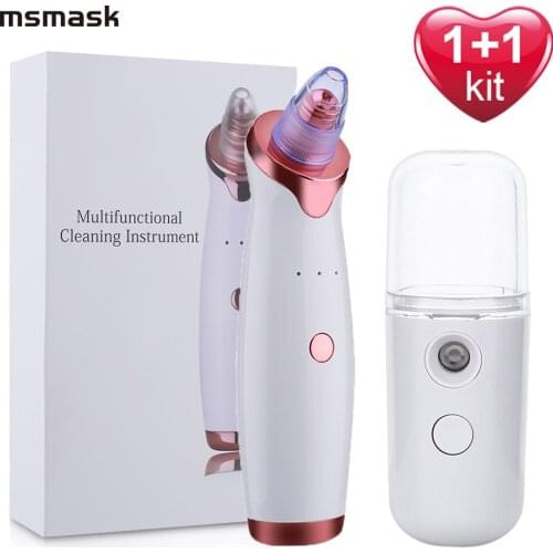 Blackhead Remover Vacuum Electric Facial Pore Skin Deep Cleansing Beauty Cleansing Device Nano Spray Portable Moisturizer USB