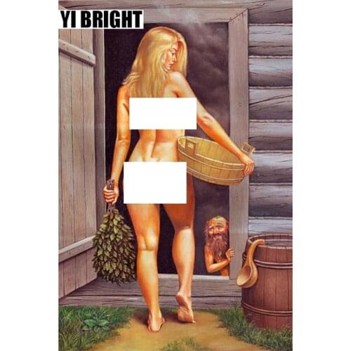 Cross Stitch Diamond Embroidery,"Sexy Nude Women And Obscene Old man"Patterns Full DIY 5D Diamond Painting Rhinestones Mosaic GT