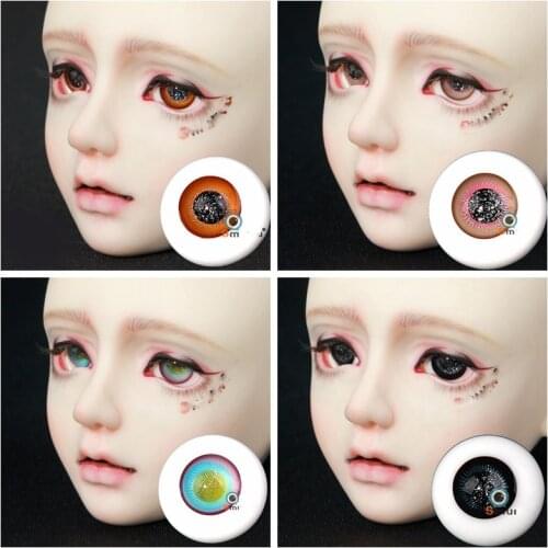 1/12 1/8 1/6 1/4 1/3 BJD Make Up Accessories Doll 6mm-26mm Full Size Starry Glass Eyeball For BJD/SD YOSD MSD SD13 SSDF C1007