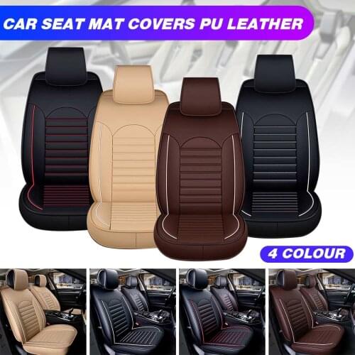 1 piece of waterproof car seat cushion universal leather car front seat cushion protector pad suitable for most car interiors