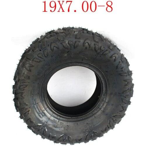 2PCS GO KART KARTING ATV UTV Buggy 19X7.00-8 Inch Wheel Tubeless Tyre Tire