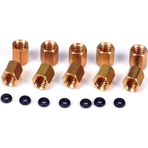 20pcs Small/Large Copper Nut O ring Sscrew 2*3mm and 4*3mm For Epson UV Damper 1390 DX7 DX4 DX5 Ink Tube