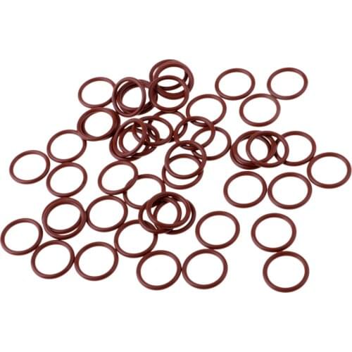 50PCS Oil Resistant FKM Fluorine Rubber Sealing O-Ring Brown