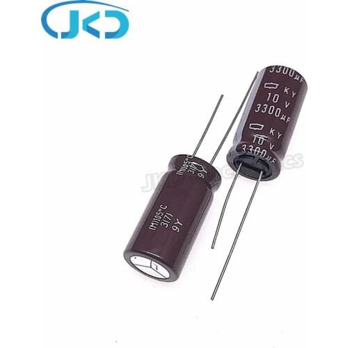 5pcs/Lot 3300uF 10V Japan NCC KY Series 12.5x25mm Low ESR Long Life 10V3300uF Aluminum Electrolytic Capacitor