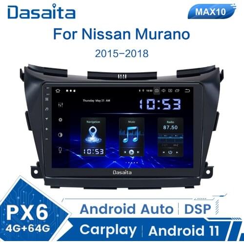 Dasaita 10.2" IPS Screen Car Android 10.0 Radio for Nissan Murano Z52 GPS 2015 2016 2017 Navigation 1280*720 MAX10 64GB ROM