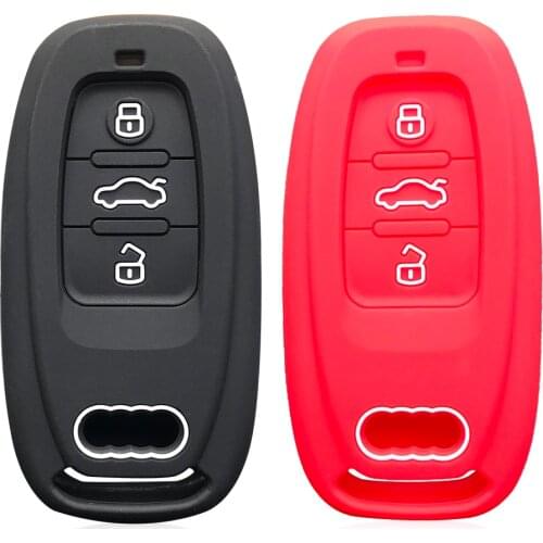 Car Remote Smart Key Cover Fob Case Shell For Audi A1 A3 A4 A5 A6 A7 A8 Quattro Q3 Q5 Q7 A4L RS4 RS5 S4 S5 Ey Case Holder