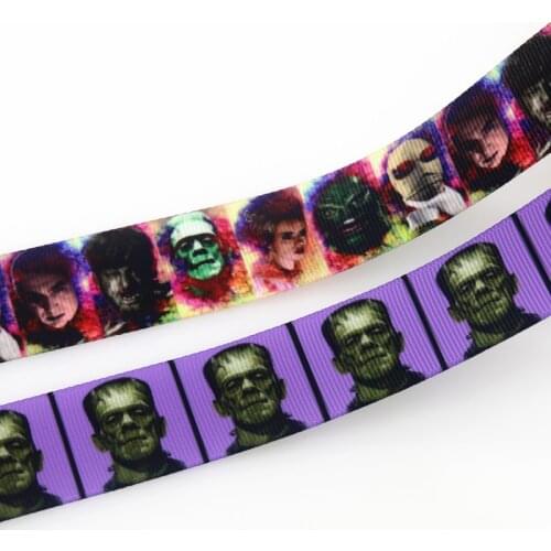 DUWES 50yards Movie Printed Grosgrain Ribbon Accessory Hairbow Headwear Decoration DIY OEM Wholesale D1554