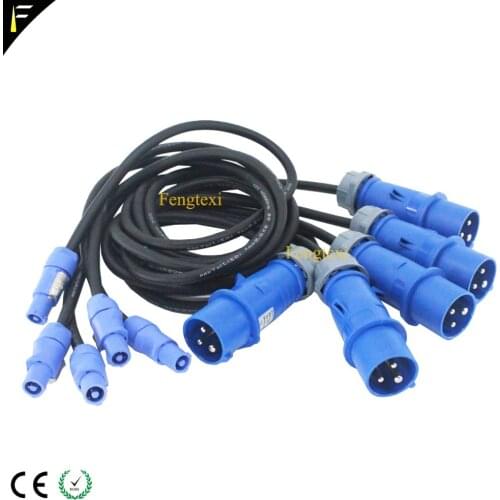 Repeater Power Supply Box Power Cable 2m5m10m Adapter CEE Blue with NAC3FCA PowerCon Cable for Stage Device Power Distributor