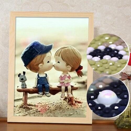The New 5d Brick Painting Cartoon Lovers Bedroom, Diamond Embroidery, Diamond Mosaic, Child Living Room Full Of Cross Stitch