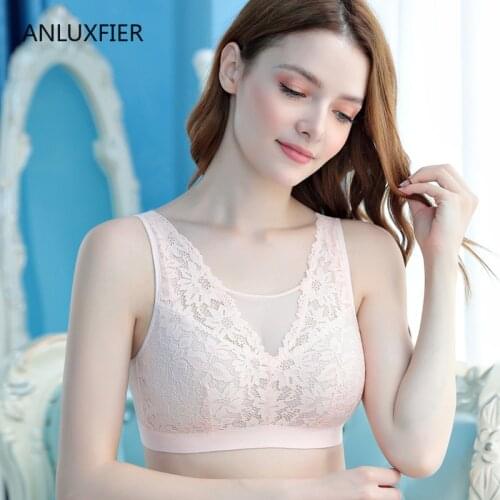 H9656 Lace Bra Underwear Surgical Resection Mastectomy Without Steel Ring Full Cup Bras Gather Breathable Comfortable Lingerie