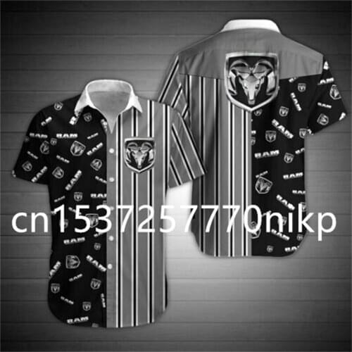 2021 Spring&Summer New RAM Mens Shirt High Quality Button Cardigan 3D Anime Oversized T-shirt Harajuku Casual Mens Clothing