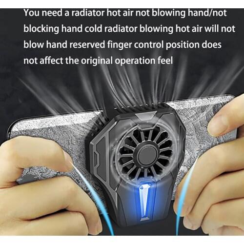 Mobile Phone Cooler Game Pad Bracket Fan Radiator For iPhone Xiaomi Smartphone Fast Speed No Noise Radiator For Game Use