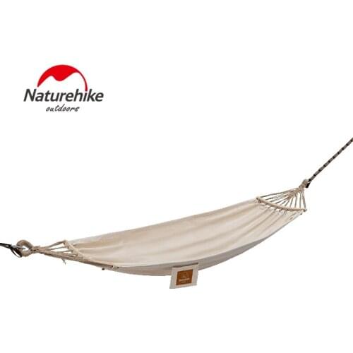Naturehike Outdoor Canvas Hammock Single Person Ultralight Anti Rollover 250Kg Bearing Weight For Camping Hiking Travel