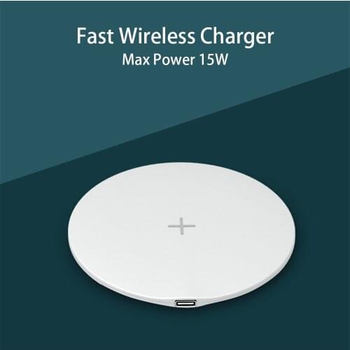 New Simple 15W Qi Wireless Charger For iPhone 12 11 Pro Xs Max Mini X Xr 8 Induction Fast Wireless Charging For Samsung Xiaomi