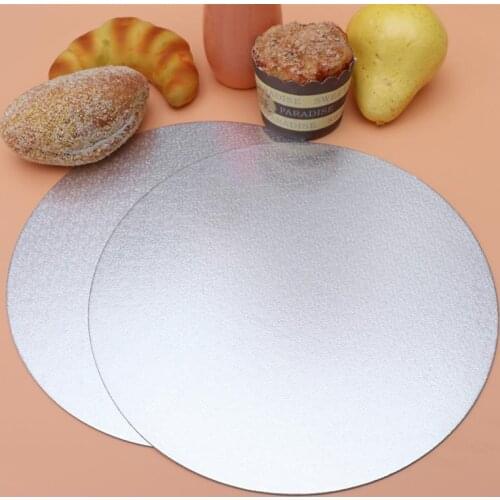 10pcs 10/12inch Round Cake Board Circle Base Cupcake Dessert Stand Tray Disposable Paper Coaster Baking Pastry Decoration