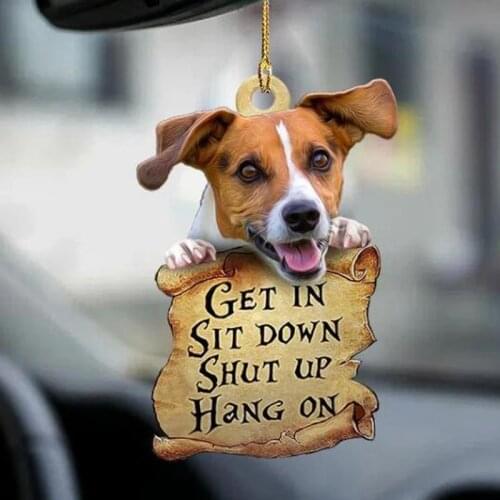 Car Pendant Cute Car Accessories Dog Pendant Auto Rearview Mirror Pendant Birthday Gift Auto Interior Decoraction Ornaments