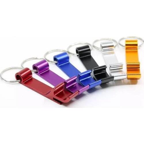Custom logo Pocket Keychain Beer Bottle Opener Claw Bar Small Beverage Keychain Ring Gifts LX8200
