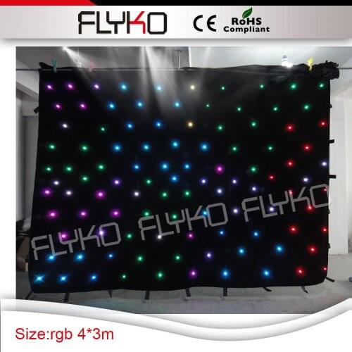 Portable led dj booth housing stage backdrop led video cloth curtain for parties