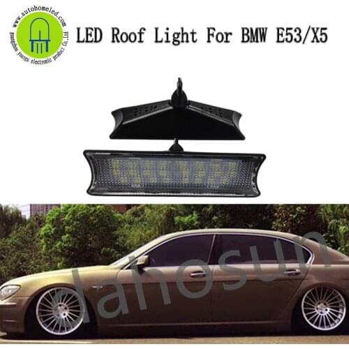2Pcs Dahosun White LED Interior Roof Ceiling Lamp Light Canbus Compatible With BMW E53 2000 2006
