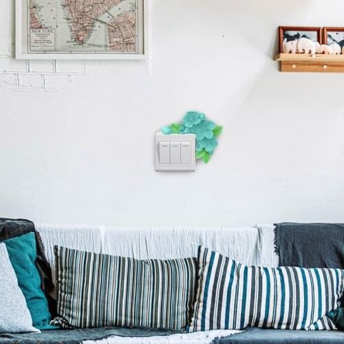 R58E Flower Switch Panel Decoration Crystal Epoxy Resin Mold Silicone Mould DIY Crafts Home Ornaments Casting Tool