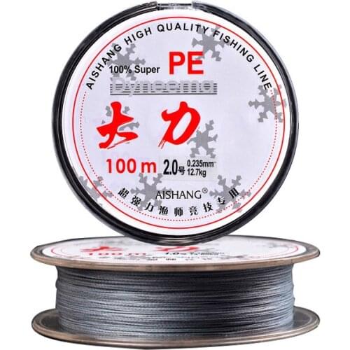 Super Strong 4 Strands 100m Fishing Lines Cord Durable Strong 0.1-8 Fishing Line Accessory tool Line Rope Multifilament Japan