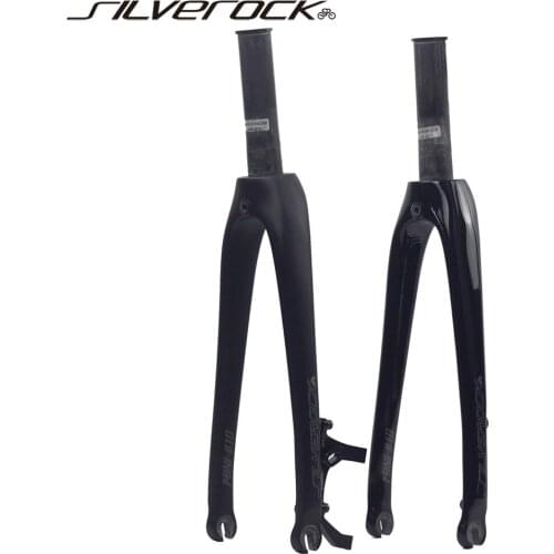 SILVEROCK Carbon Fork 20in Plus 406 22" 451 Caliper Brake Disc Brake 100mm Flat Mount for D8 Tyrell FNHON TERN Folding Bikes