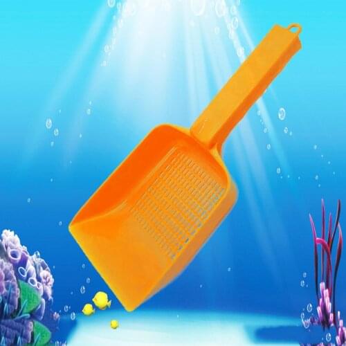 Aquarium Cleaner Fish Tank Gravel Sand Scoop Shovel Scraper Cleaning Pan Bottom Sand Cleaning Shovel Aquarium Cleaning Tool