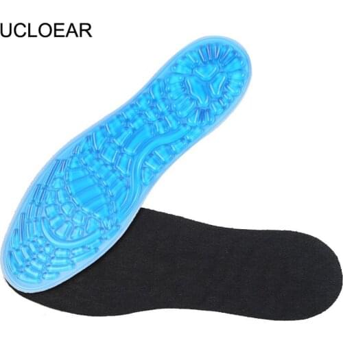 UCLOEAR Sports Gel Silicone Insoles Shoes Pad Massage Damping Deodorant Military Soft Foot Care Comfortable Running Insole