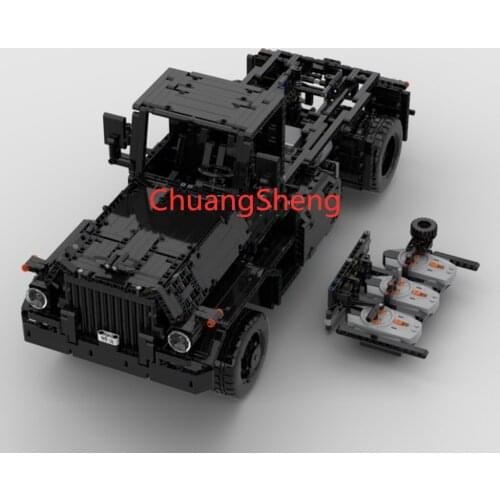 Building Block Technology Mechanical Gear MOC-31430 Remote Electric Assembly American Truck Gearbox Engine Boy Toy Gift