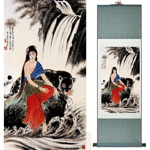 Traditional Chinese art painting Silk scroll painting Chinese wash painting Chinese wash painting 19040911