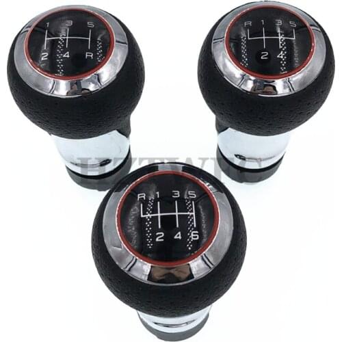 High Quality Car 5 6 Speed Leather Gear Shift Knob For Audi A4 S4 B8 8K A5 8T Q5 8R S Line 2007-2015