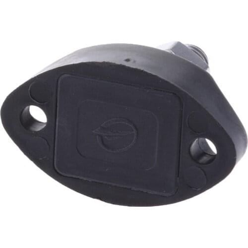 1/4 inch 6mm Battery Power & Ground Insulated Stainless Steel Stud Distribution Junction Post for RV Boat Marine (Black)