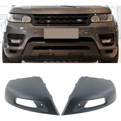 1 Pair Matte Black Car Front Bumper Face Bar End Extension Left+Right For 2014-2017 Land Rover Range Rover Sport L494