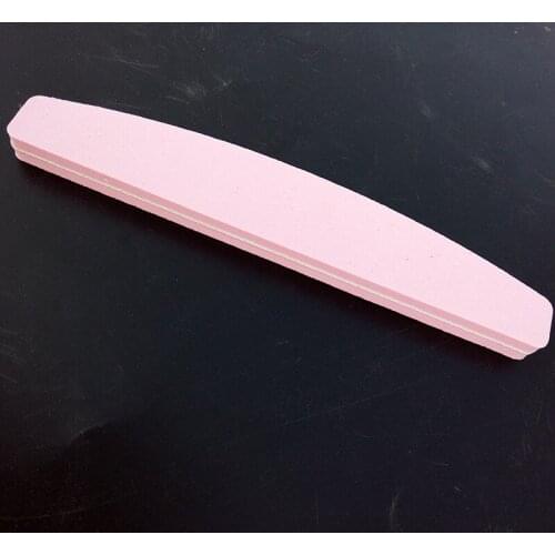 10* Pink Boat shape Nail Files Nail Buffer Block Tools EVA Nail File Nail Buffer Grinding Tools Emery,100/180.Professional